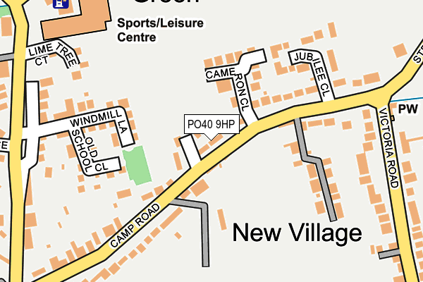 PO40 9HP map - OS OpenMap – Local (Ordnance Survey)