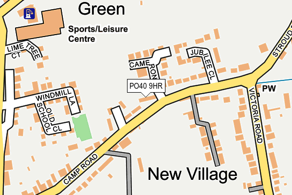 PO40 9HR map - OS OpenMap – Local (Ordnance Survey)