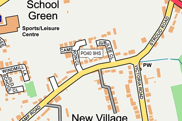 PO40 9HS map - OS OpenMap – Local (Ordnance Survey)