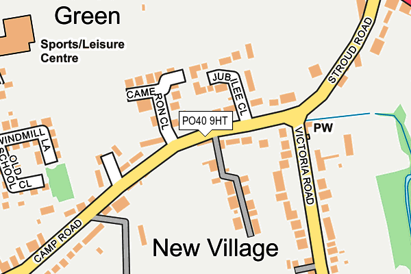 PO40 9HT map - OS OpenMap – Local (Ordnance Survey)