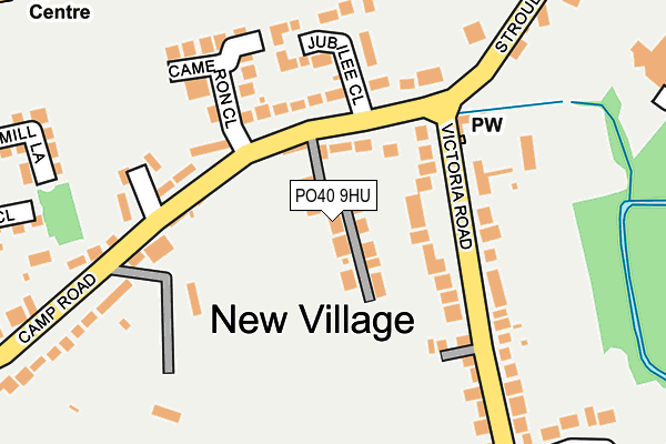 PO40 9HU map - OS OpenMap – Local (Ordnance Survey)