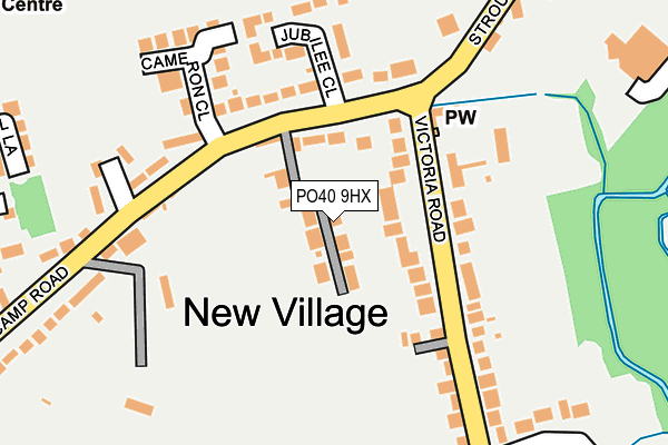 PO40 9HX map - OS OpenMap – Local (Ordnance Survey)