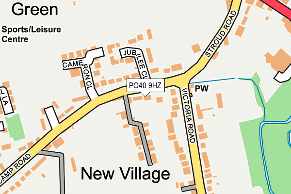 PO40 9HZ map - OS OpenMap – Local (Ordnance Survey)