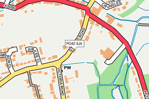 PO40 9JA map - OS OpenMap – Local (Ordnance Survey)