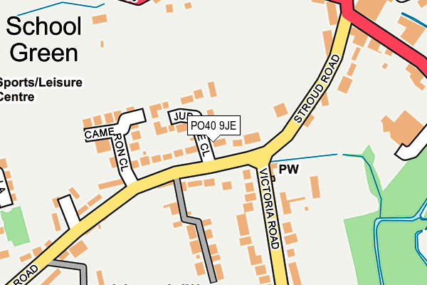 PO40 9JE map - OS OpenMap – Local (Ordnance Survey)