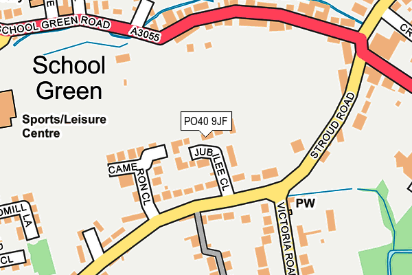 PO40 9JF map - OS OpenMap – Local (Ordnance Survey)