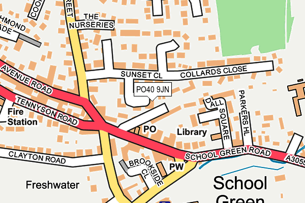 PO40 9JN map - OS OpenMap – Local (Ordnance Survey)