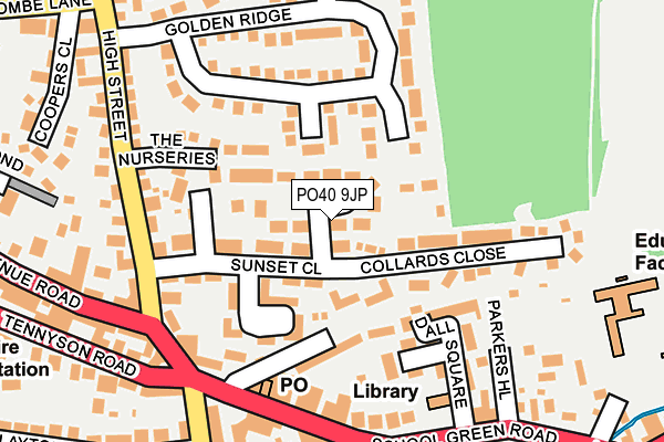 PO40 9JP map - OS OpenMap – Local (Ordnance Survey)