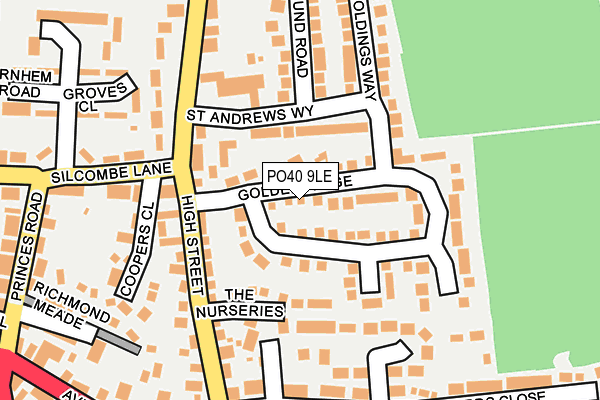 PO40 9LE map - OS OpenMap – Local (Ordnance Survey)
