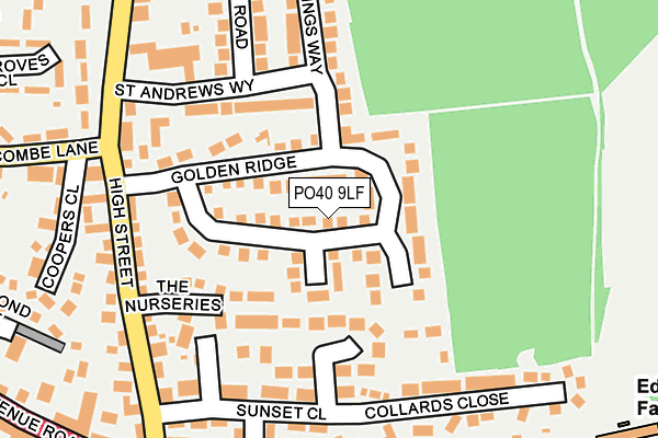 PO40 9LF map - OS OpenMap – Local (Ordnance Survey)