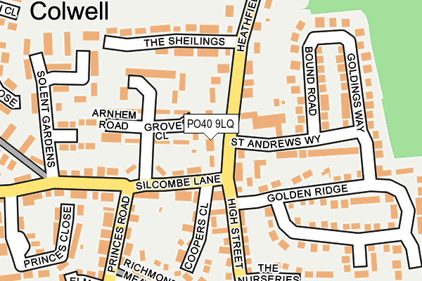 PO40 9LQ map - OS OpenMap – Local (Ordnance Survey)