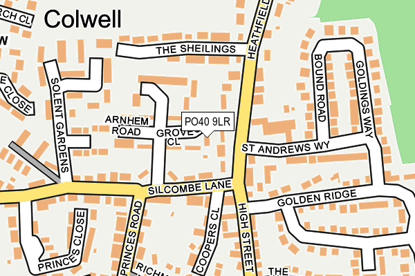 PO40 9LR map - OS OpenMap – Local (Ordnance Survey)