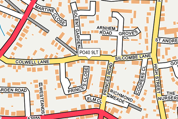 PO40 9LT map - OS OpenMap – Local (Ordnance Survey)