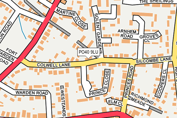 PO40 9LU map - OS OpenMap – Local (Ordnance Survey)