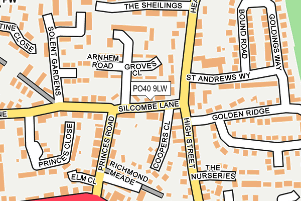 PO40 9LW map - OS OpenMap – Local (Ordnance Survey)