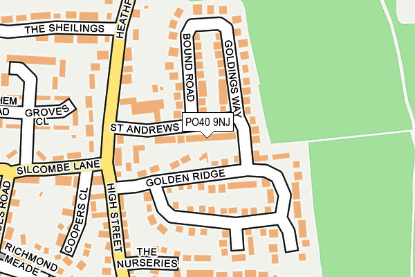 PO40 9NJ map - OS OpenMap – Local (Ordnance Survey)