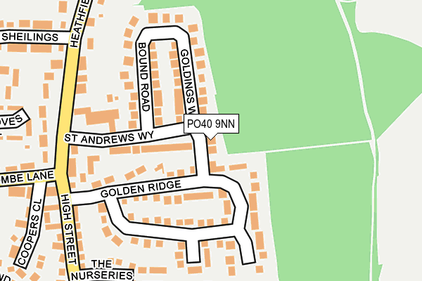 PO40 9NN map - OS OpenMap – Local (Ordnance Survey)