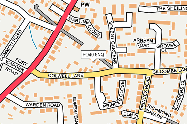 PO40 9NQ map - OS OpenMap – Local (Ordnance Survey)