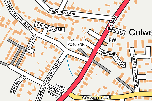 PO40 9NR map - OS OpenMap – Local (Ordnance Survey)