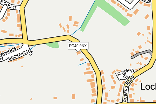 PO40 9NX map - OS OpenMap – Local (Ordnance Survey)