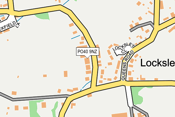 PO40 9NZ map - OS OpenMap – Local (Ordnance Survey)