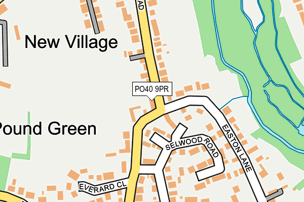 PO40 9PR map - OS OpenMap – Local (Ordnance Survey)