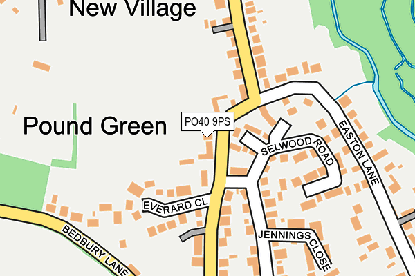 PO40 9PS map - OS OpenMap – Local (Ordnance Survey)