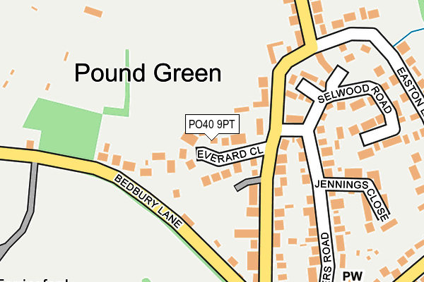 PO40 9PT map - OS OpenMap – Local (Ordnance Survey)