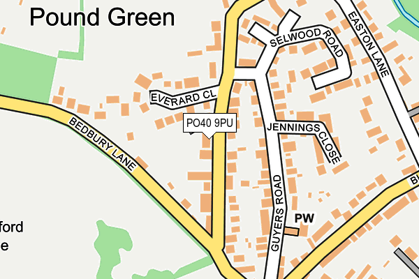 PO40 9PU map - OS OpenMap – Local (Ordnance Survey)