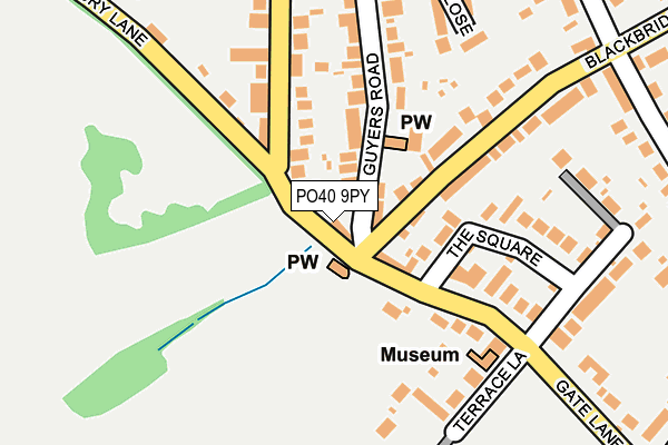 PO40 9PY map - OS OpenMap – Local (Ordnance Survey)