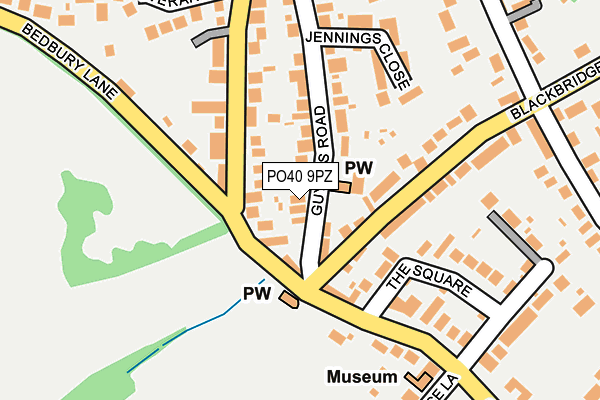 PO40 9PZ map - OS OpenMap – Local (Ordnance Survey)