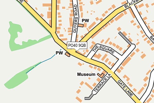 PO40 9QB map - OS OpenMap – Local (Ordnance Survey)