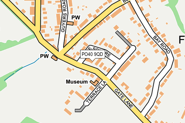 PO40 9QD map - OS OpenMap – Local (Ordnance Survey)