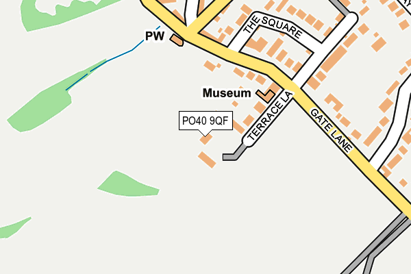 PO40 9QF map - OS OpenMap – Local (Ordnance Survey)