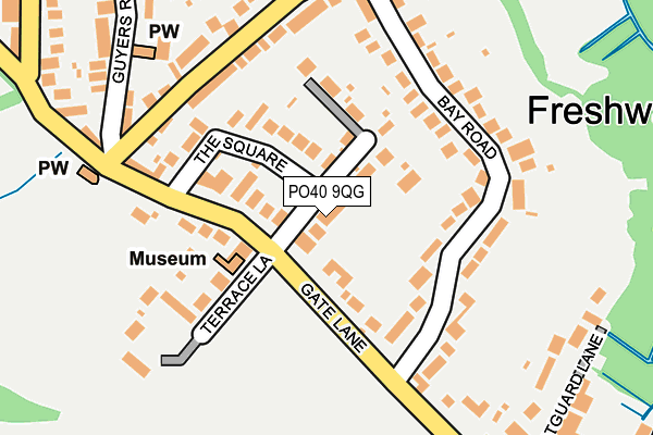 PO40 9QG map - OS OpenMap – Local (Ordnance Survey)