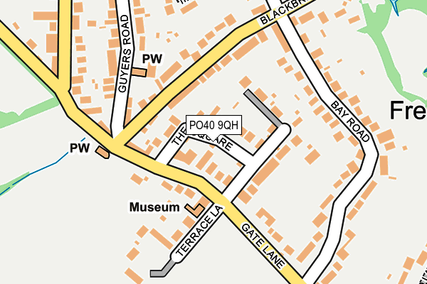 PO40 9QH map - OS OpenMap – Local (Ordnance Survey)