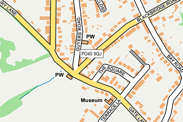 PO40 9QJ map - OS OpenMap – Local (Ordnance Survey)