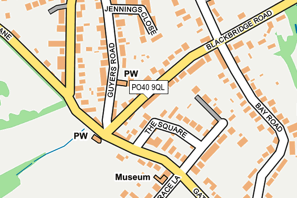 PO40 9QL map - OS OpenMap – Local (Ordnance Survey)