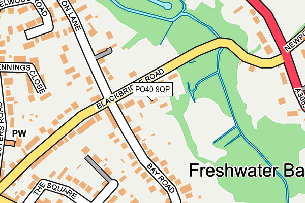 PO40 9QP map - OS OpenMap – Local (Ordnance Survey)