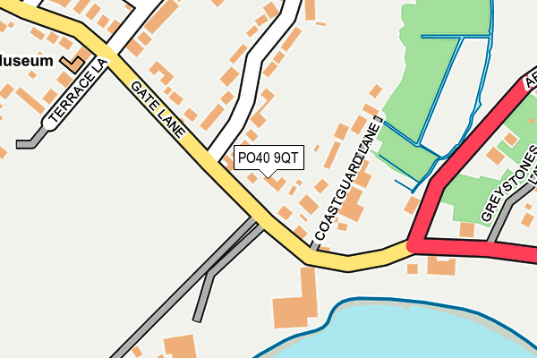 PO40 9QT map - OS OpenMap – Local (Ordnance Survey)