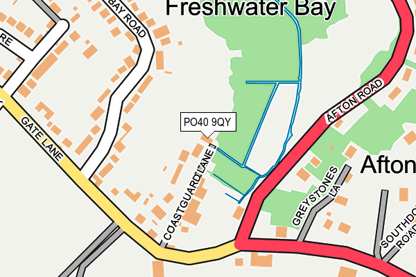 PO40 9QY map - OS OpenMap – Local (Ordnance Survey)