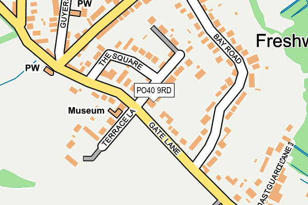 PO40 9RD map - OS OpenMap – Local (Ordnance Survey)