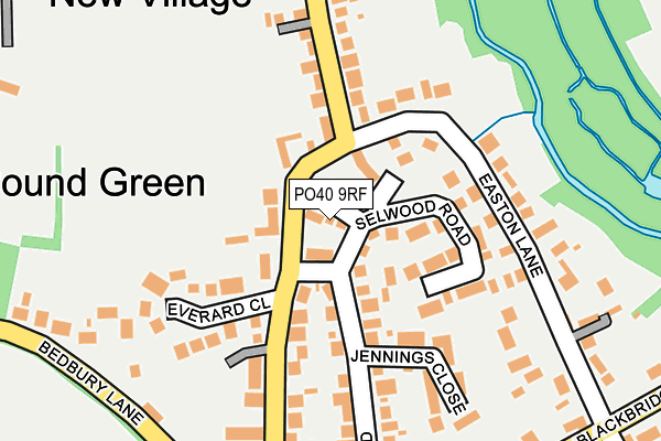 PO40 9RF map - OS OpenMap – Local (Ordnance Survey)