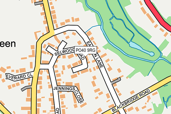 PO40 9RG map - OS OpenMap – Local (Ordnance Survey)