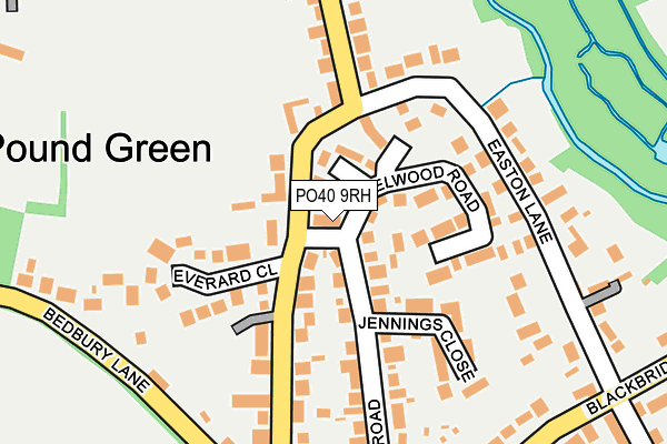 PO40 9RH map - OS OpenMap – Local (Ordnance Survey)