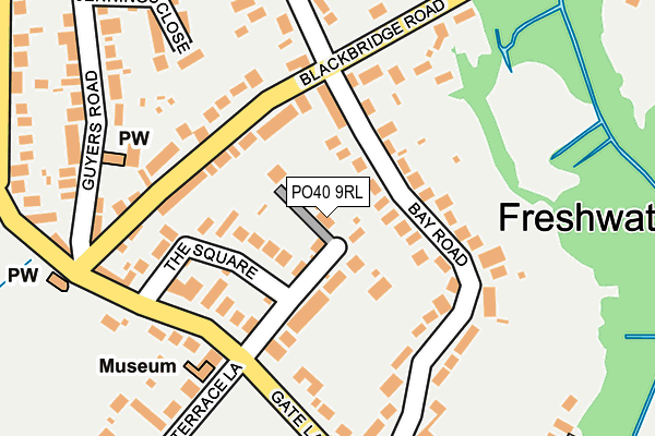 PO40 9RL map - OS OpenMap – Local (Ordnance Survey)