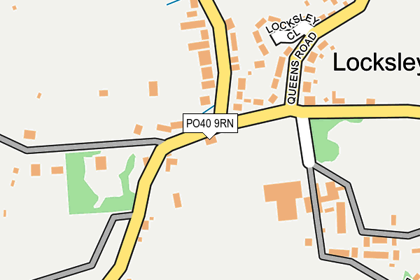 PO40 9RN map - OS OpenMap – Local (Ordnance Survey)