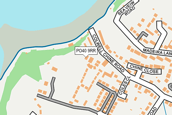 PO40 9RR map - OS OpenMap – Local (Ordnance Survey)