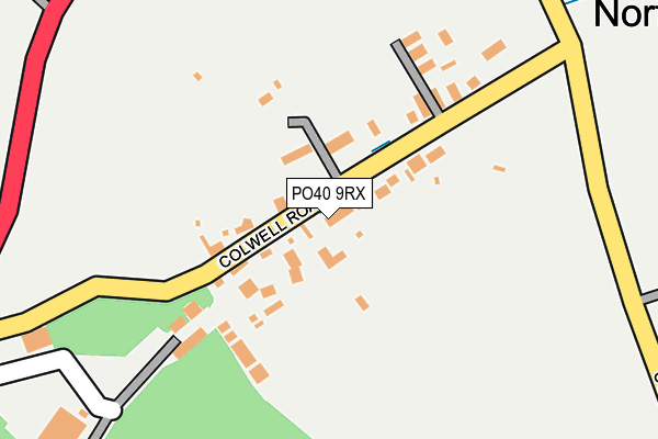 PO40 9RX map - OS OpenMap – Local (Ordnance Survey)