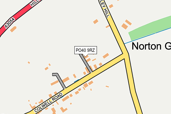 PO40 9RZ map - OS OpenMap – Local (Ordnance Survey)